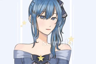 draw anime style based on your reference