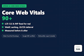 optimize wordpress site speed and core web vitals to 90 plus
