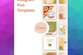 create canva instagram and facebook story and post templates