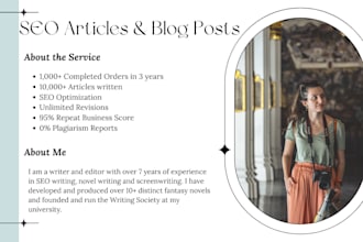 write an attractive blog post or article for you