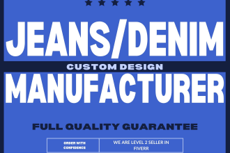 design and produce jeans denim cargo chino shorts jeggings