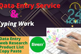 do data entry, copy paste and excel data entry work for you