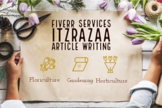 write charismatic articles on gardening