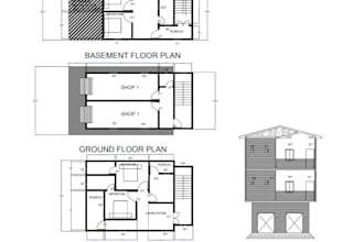 make 2d floor plans and layouts in autocad or revit