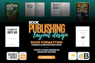 kindle ebook formatting and layout design for KDP paperback