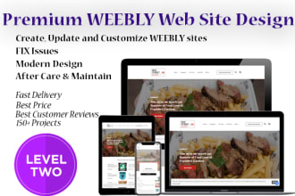 design premium weebly websites, redesign or fix issues