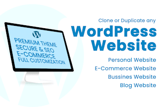 clone,duplicate and  redesign your wordpress websites