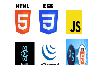 create website using angular, react, javascript and jquery