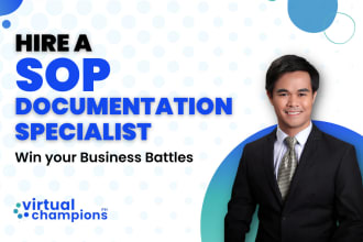 write your process documents or sops