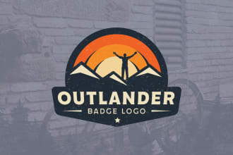 create a vintage retro badge style logo