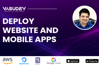 deploy on aws azure digital ocean google cloud app stores
