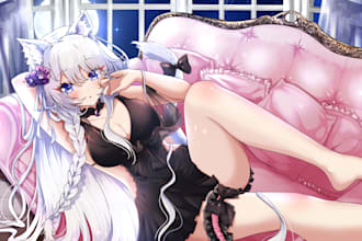 draw anime, fanart, dakimakura,nsfw