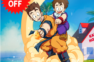 draw you in dragon ball style