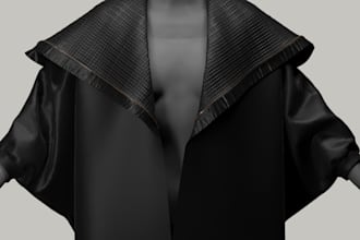 create 3d garments, clothing, dress in clo 3d, marvelous designer