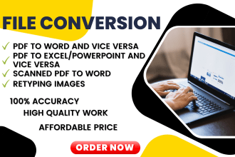 do file conversion PDF, word, excel, PPT, and the like