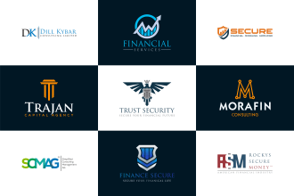 do financial accounting credit repair consulting tax insurance logo design