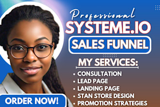 systeme io sales funnel, systeme landing page, stan store landing page, payhip