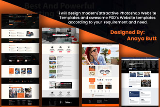 do psd website templates,photoshop editing,banners,thumbnail