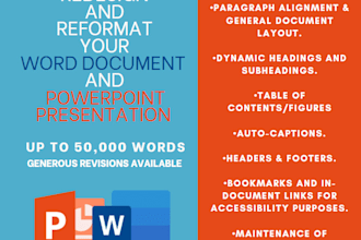 proofread, edit and redesign your document