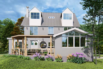 design interior exterior of your house,villa,apartment office and restaurant