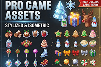 create cute stylized game assets for mobile games