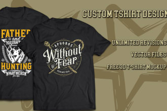 do trendy bulk and typography t shirt design in 24 hours