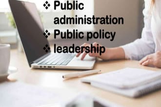 handle public administration and public policy tasks