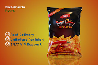 do chips packaging design and package label design