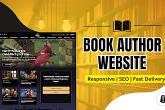 design stunning book author website or ebook author website
