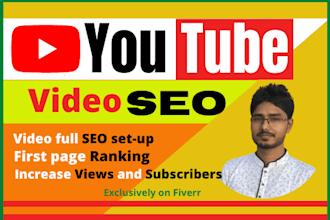 make youtube video SEO and first page ranking