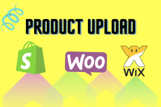 do products upload or product listing on shopify, woocommerce,wix store 24 hours