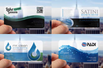 design eye catching luxury plastic transparent business card