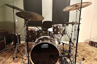 write and record high quality worship, country, rock drums