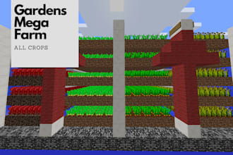 build a fully sized farm in hypixel skyblock garden