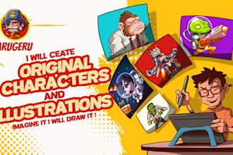 draw a cartoon character mascot