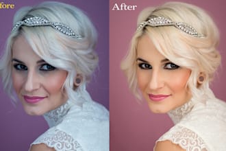 do portrait editing, photoshop retouching, and headshots
