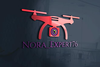 do unique, modern, drone, 3d, vintage and photography logo