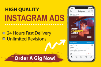 design a instagram promotion ad flyer banner post