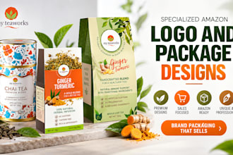 design brand logo and product box packaging