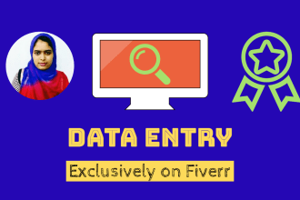 do data entry, data mining, copy paste, typing, and web research