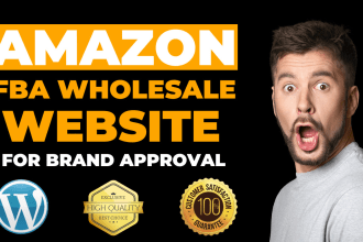 create professional website for amazon fba wholesale brand approval