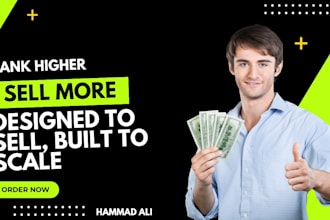 design shopify store that ranks higher, sells more,  SEO, speed optimized