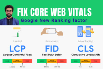 fix google core web vitals lcp, fid, cls wordpress issues