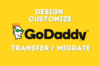 design fix customize transfer migrate godaddy to wordpress
