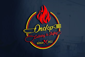 design ,restaurant, catering, food, cafe, BBQ, bakery logo