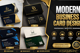 design modern professional business card with print ready