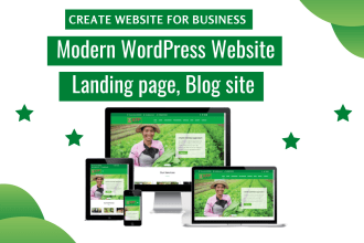 build wordpress elementor business website design and website maintenance divi