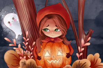 create beautiful children book illustration