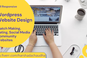 create responsive online community wordpress website