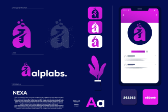 design logo and full brand identity guidelines